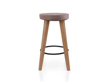 DIEGO BAR - Leather barstool by 5A Design - view 2